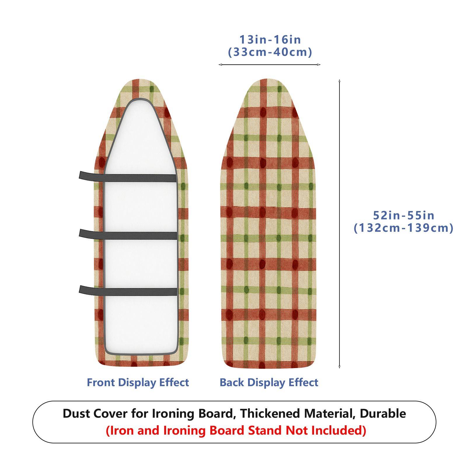 1-Piece Striped Plaid Crochet Patterned  Ironing Board Cover, Universal Size, Without Board