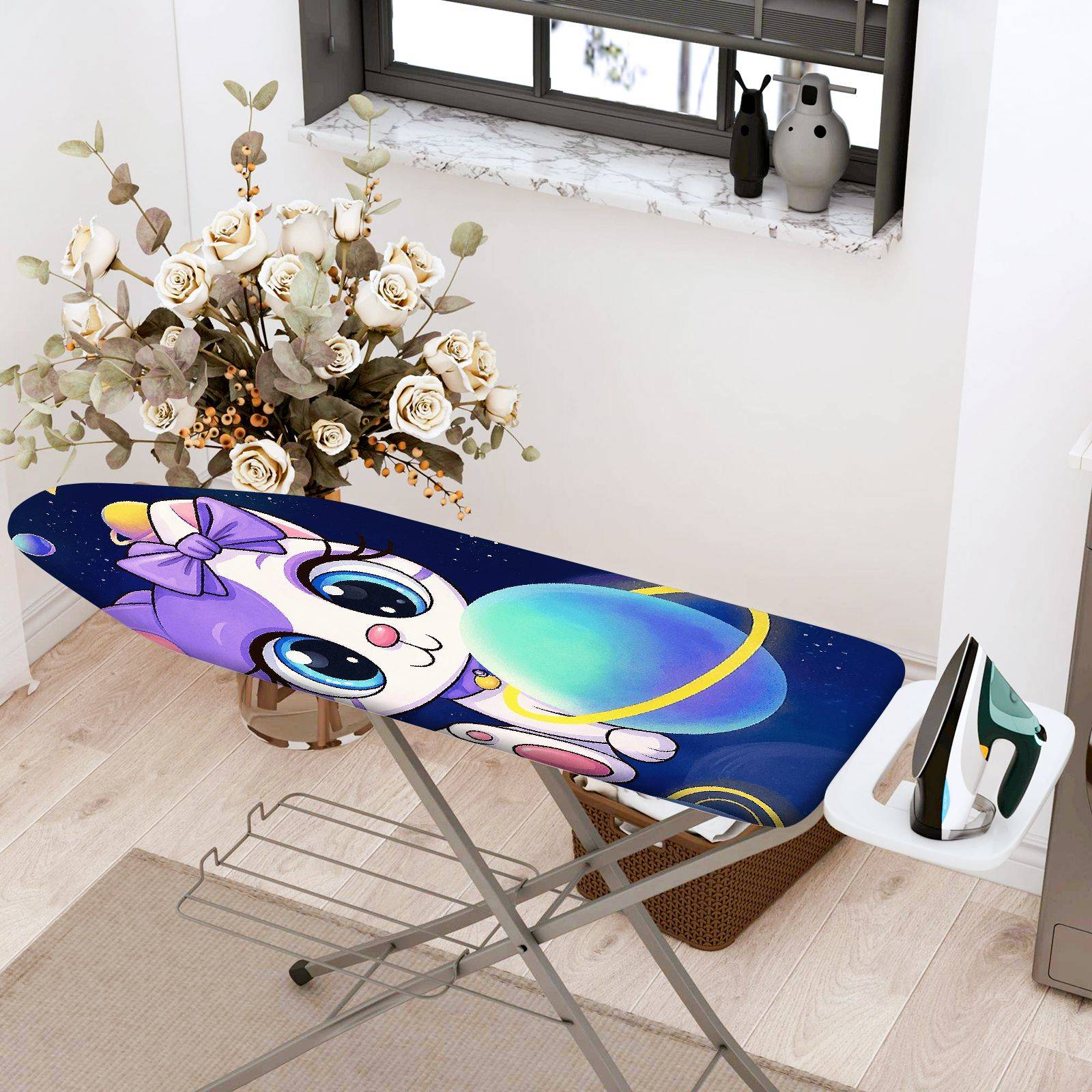 1-Piece Cute  Purple Bow  Ironing Board Cover, Universal Size, Without Board