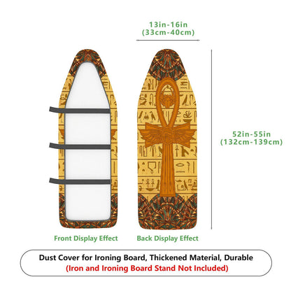 1-Piece Ancient Egyptian Ankh Hieroglyphics  Ironing Board Cover, Universal Size, Without Board
