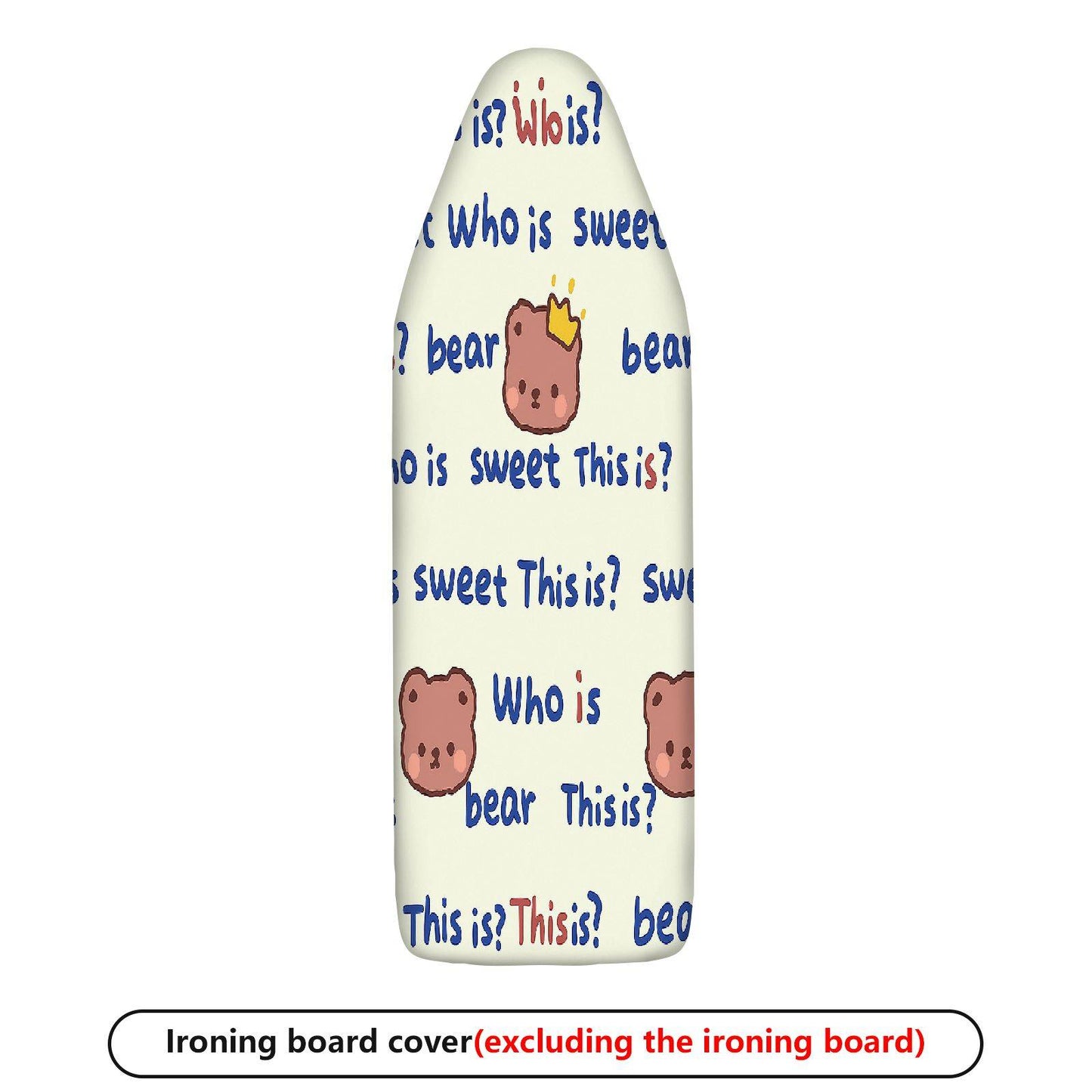 1-Piece Cute Bear  Printed  Ironing Board Cover, Universal Size, Without Board