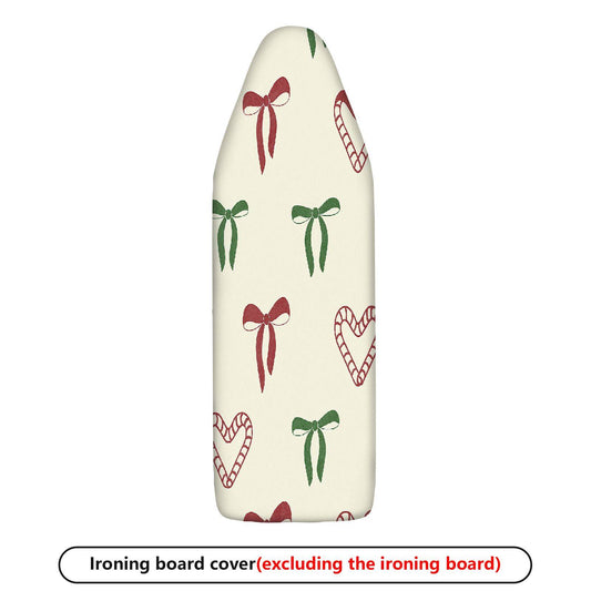 1-Piece Christmas Bow Heart  Ironing Board Cover, Universal Size, Without Board