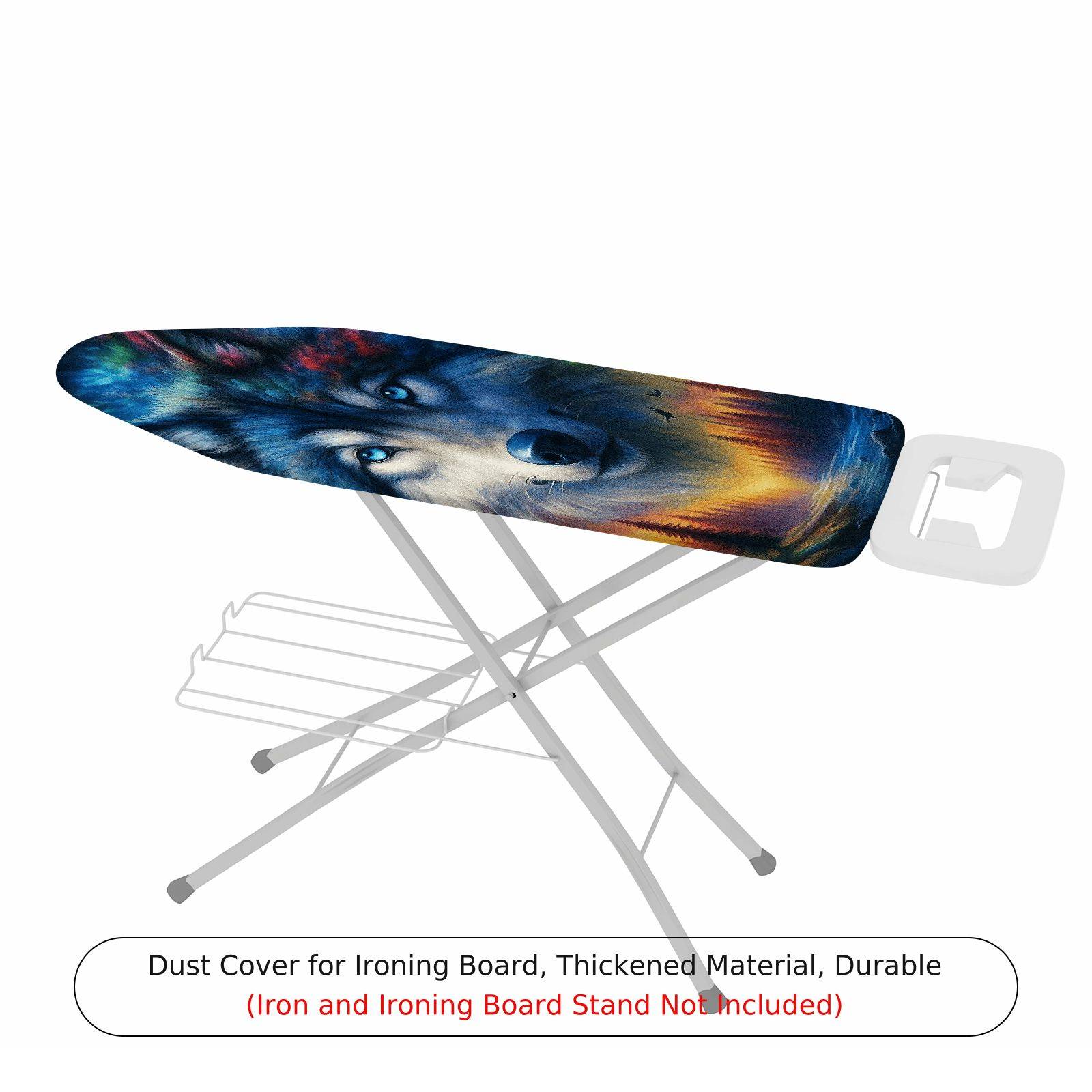 1-Piece Wolf Pattern Forest Scenery  Ironing Board Cover, Universal Size, Without Board