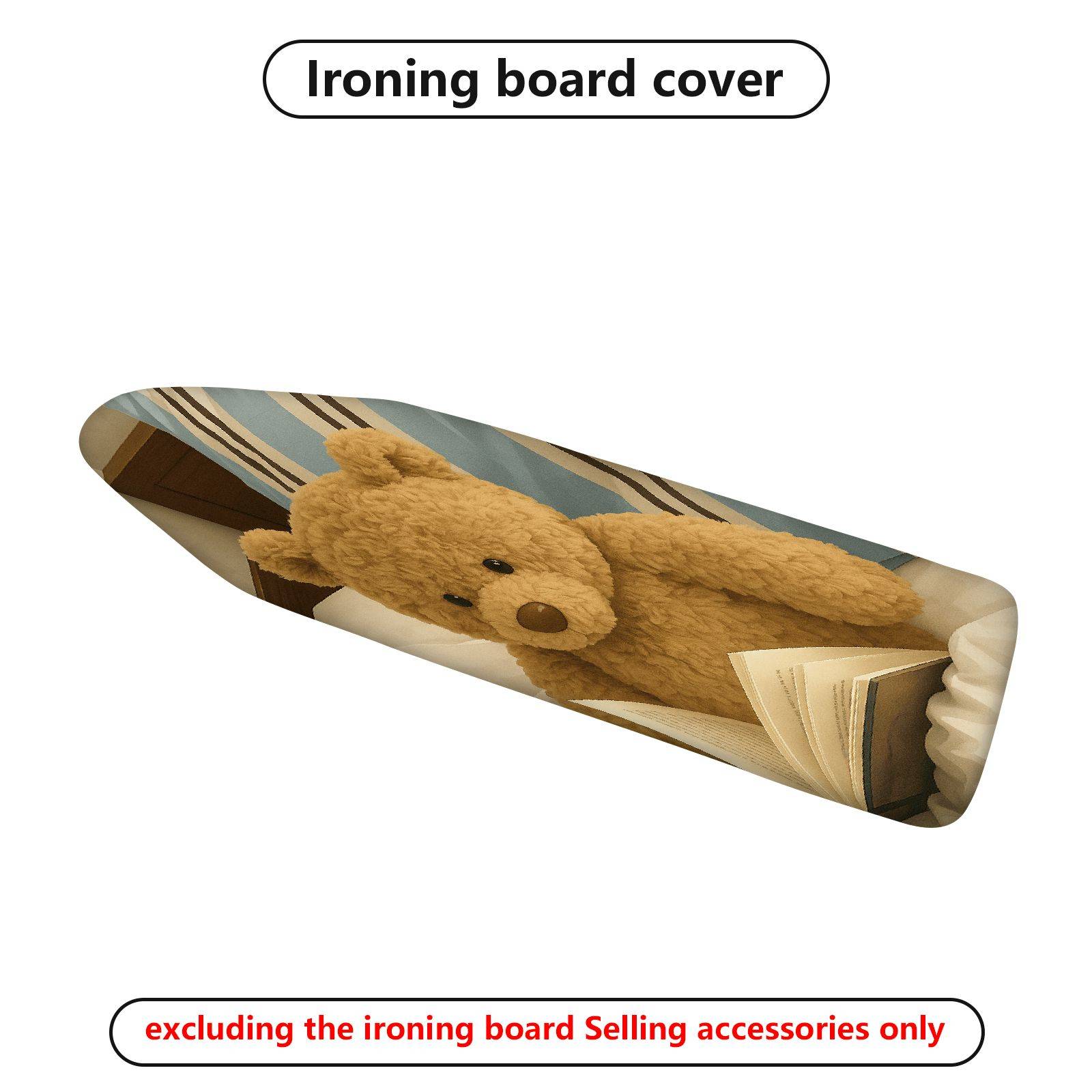 1-Piece Teddy Bear Cozy Cute  Ironing Board Cover, Universal Size, Without Board