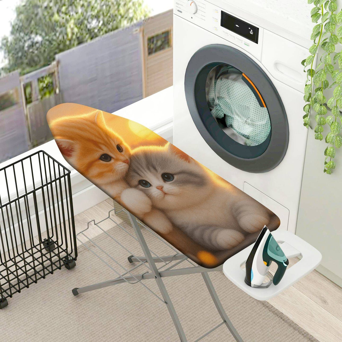 1-Piece Cute Cat Cozy Warm  Ironing Board Cover, Universal Size, Without Board