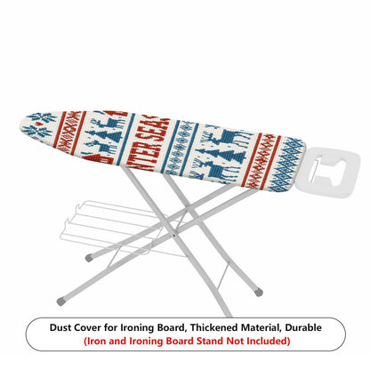 1-Piece Winter Christmas Deer  Ironing Board Cover, Universal Size, Without Board