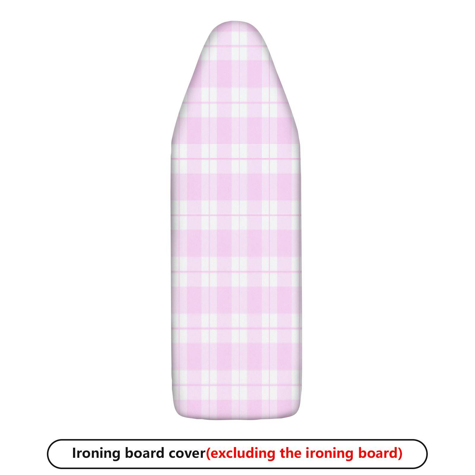 1-Piece Pink Plaid Pastel  Ironing Board Cover, Universal Size, Without Board