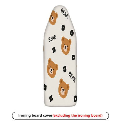 1-Piece Bear Floral Cute  Ironing Board Cover, Universal Size, Without Board