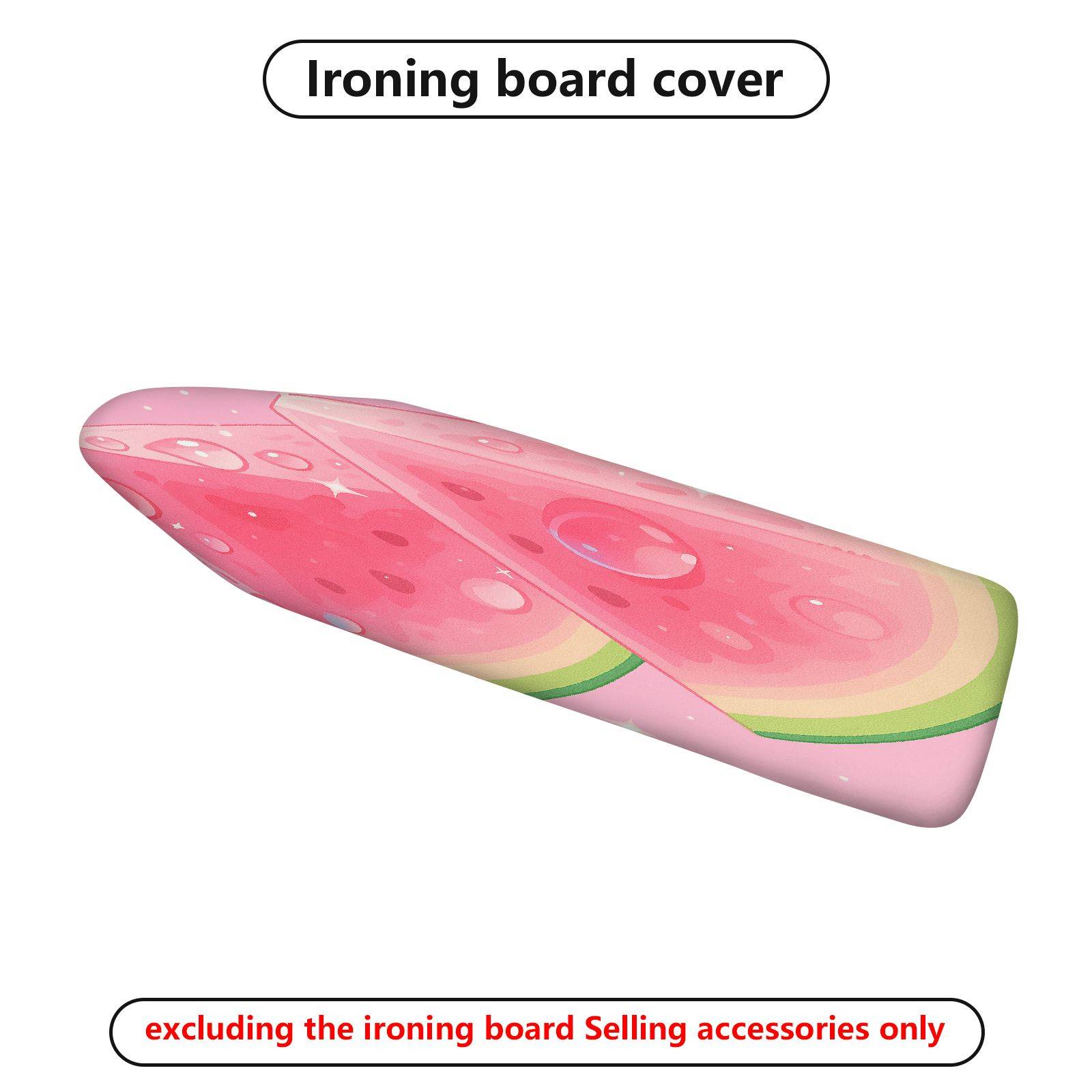 1-Piece Watermelon Fruit Fun  Ironing Board Cover, Universal Size, Without Board