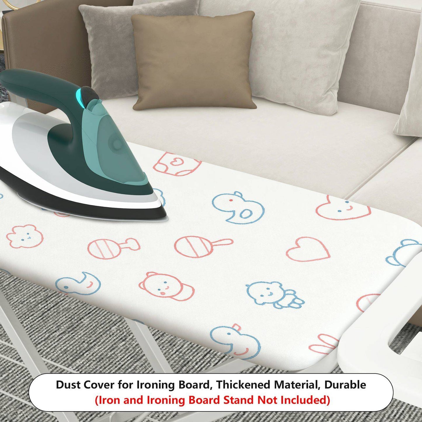 1-Piece Cute  Animal Heart  Ironing Board Cover, Universal Size, Without Board