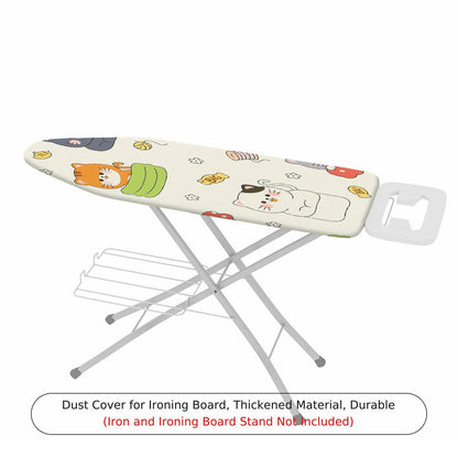 1-Piece Cat Fun Colorful  Ironing Board Cover, Universal Size, Without Board