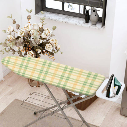 1-Piece Checkered Plaid Pattern Green  Ironing Board Cover, Universal Size, Without Board