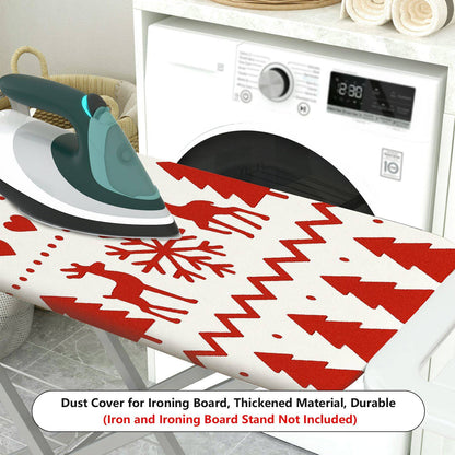 1-Piece Christmas Reindeer Snowflake  Ironing Board Cover, Universal Size, Without Board