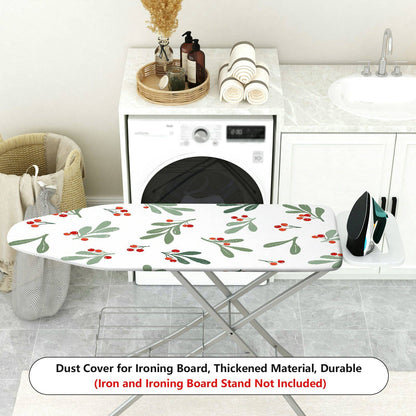 1-Piece Berry Leaf Pattern Christmas Decorative  Ironing Board Cover, Universal Size, Without Board