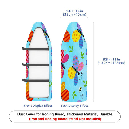 1-Piece Butterfly Colorful Print Fun  Ironing Board Cover, Universal Size, Without Board