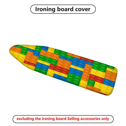 1-Piece Colorful Blocks Pattern Fun  Ironing Board Cover, Universal Size, Without Board