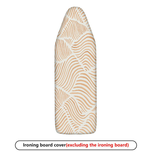 1-Piece Beige Brown Swirl Pattern Decorative  Ironing Board Cover, Universal Size, Without Board