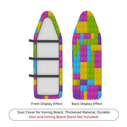 1-Piece Colorful Brick Pattern Fun Bright  Ironing Board Cover, Universal Size, Without Board