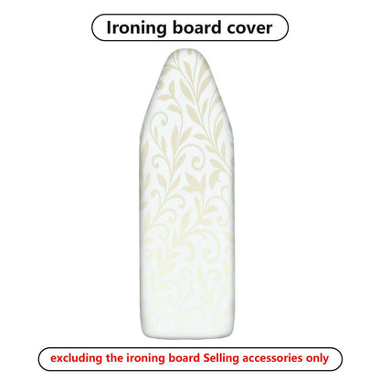 1-Piece Floral Pattern Elegant Beige  Ironing Board Cover, Universal Size, Without Board