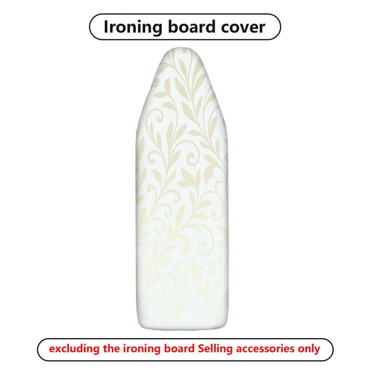 1-Piece Floral Pattern Elegant Beige  Ironing Board Cover, Universal Size, Without Board