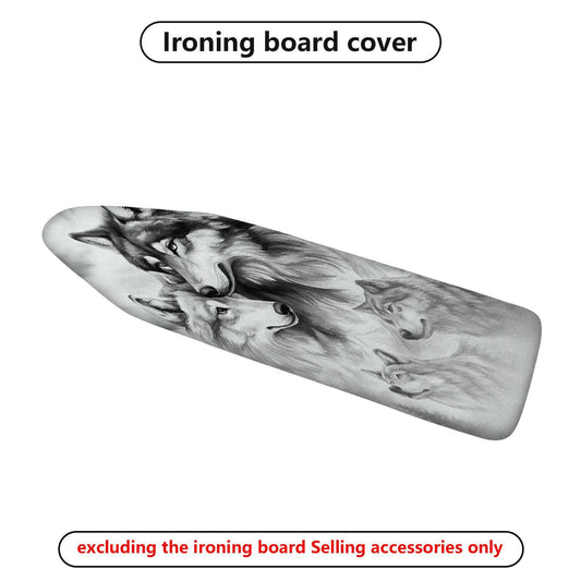 1-Piece Wolf Gray Artistic  Ironing Board Cover, Universal Size, Without Board