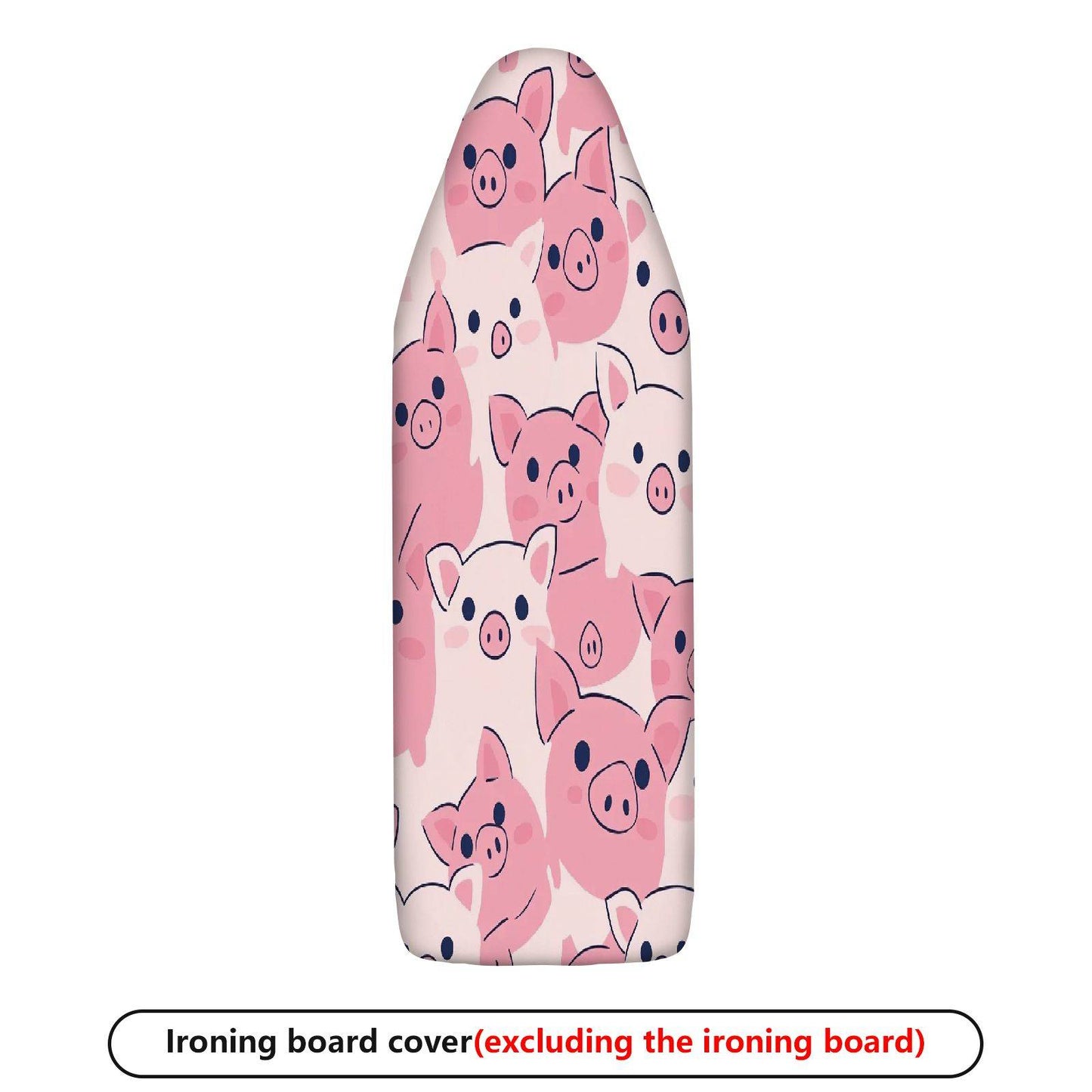 1-Piece Cute Pink Pig  Animal Pattern  Ironing Board Cover, Universal Size, Without Board