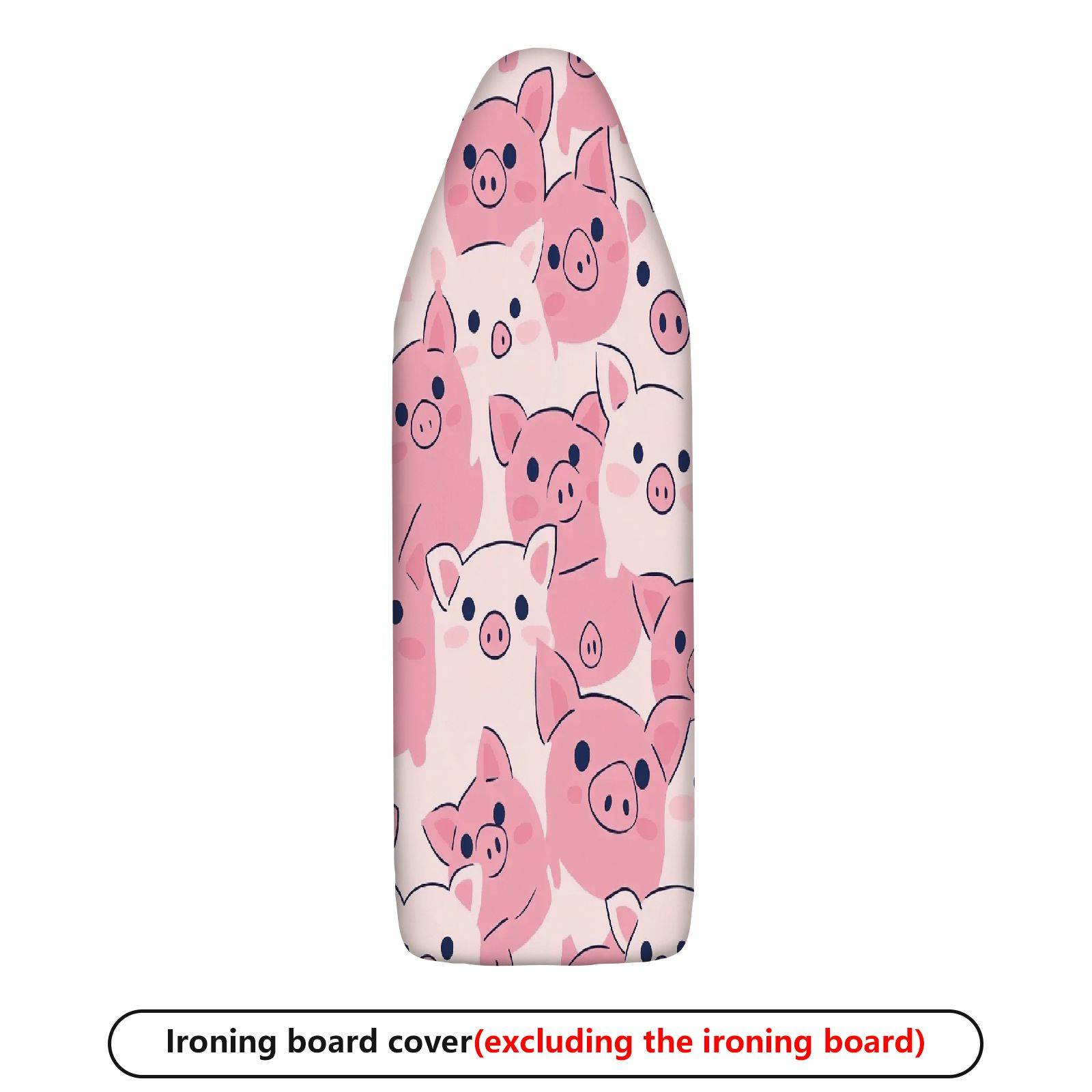 1-Piece Cute Pink Pig  Animal Pattern  Ironing Board Cover, Universal Size, Without Board