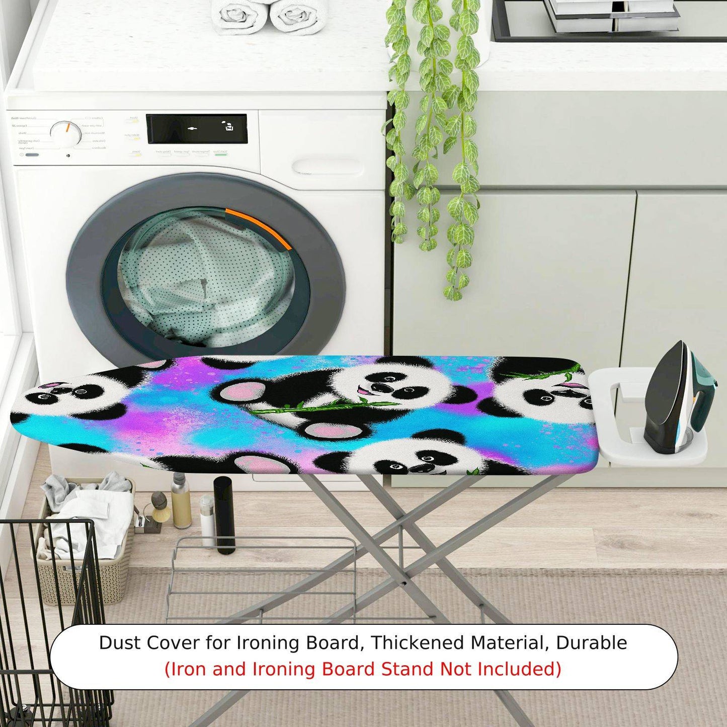 1-Piece Panda Colorful Cute  Ironing Board Cover, Universal Size, Without Board