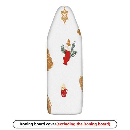 1-Piece Christmas stocking gingerbread Xmas  Ironing Board Cover, Universal Size, Without Board