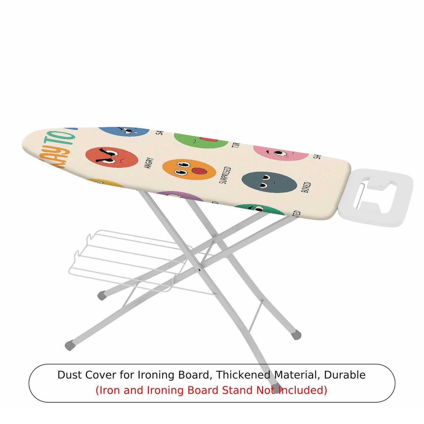 1-Piece Emoji  Fun  Ironing Board Cover, Universal Size, Without Board