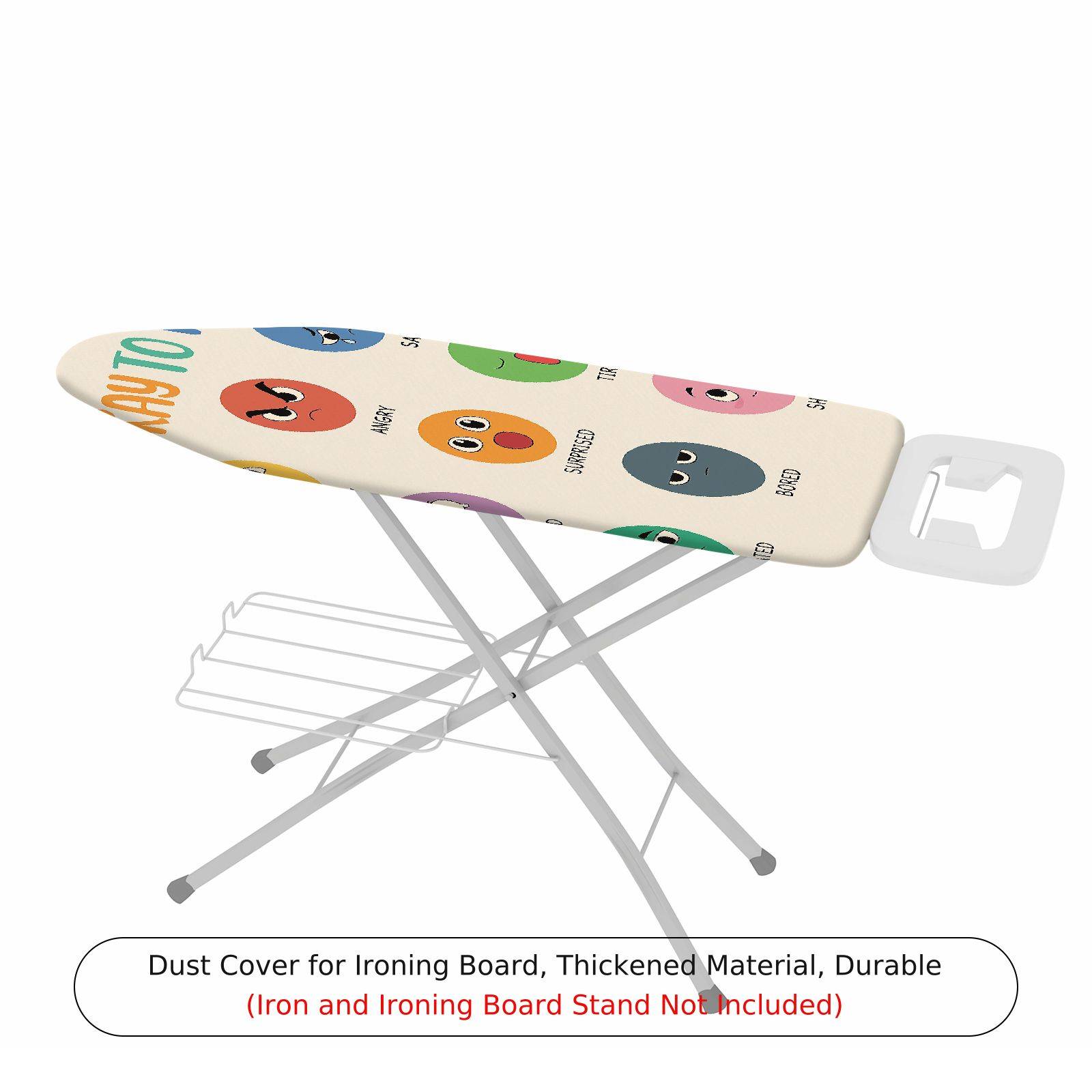 1-Piece Emoji  Fun  Ironing Board Cover, Universal Size, Without Board