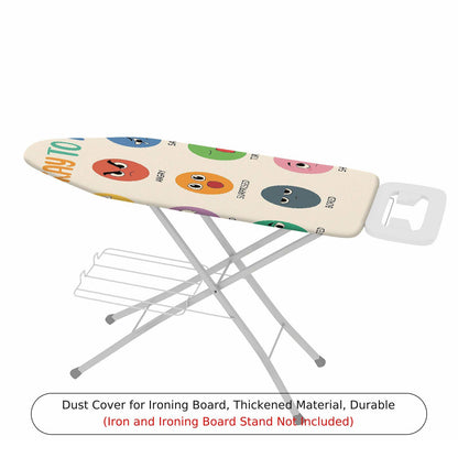 1-Piece Emoji  Fun  Ironing Board Cover, Universal Size, Without Board