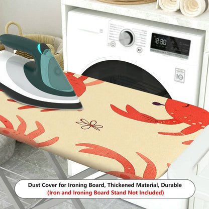 1-Piece Crab Pattern Fun Colorful  Ironing Board Cover, Universal Size, Without Board