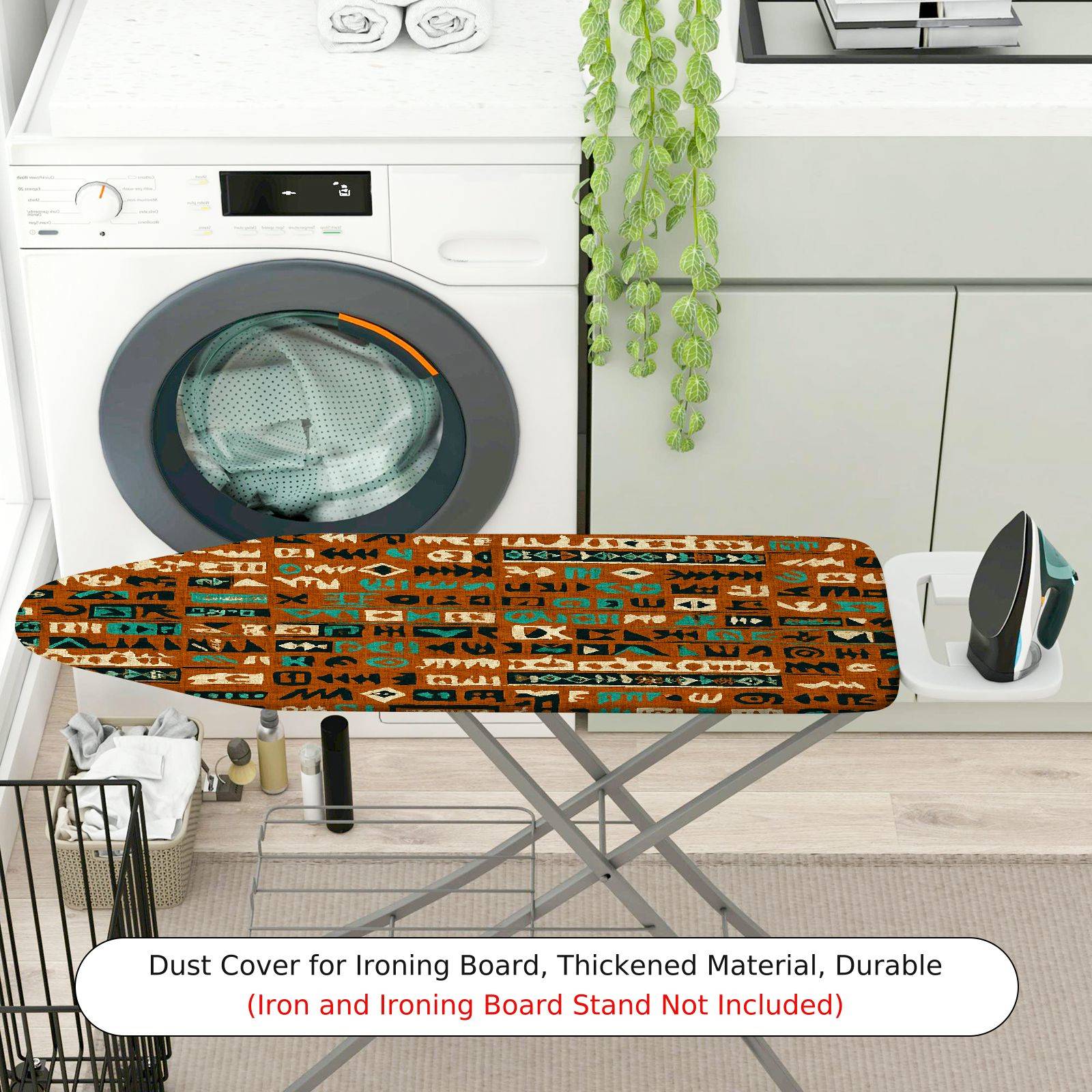 1-Piece Abstract Geometric Tribal  Ironing Board Cover, Universal Size, Without Board