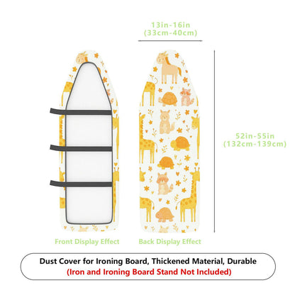 1-Piece Cute Animal Pattern Floral  Ironing Board Cover, Universal Size, Without Board