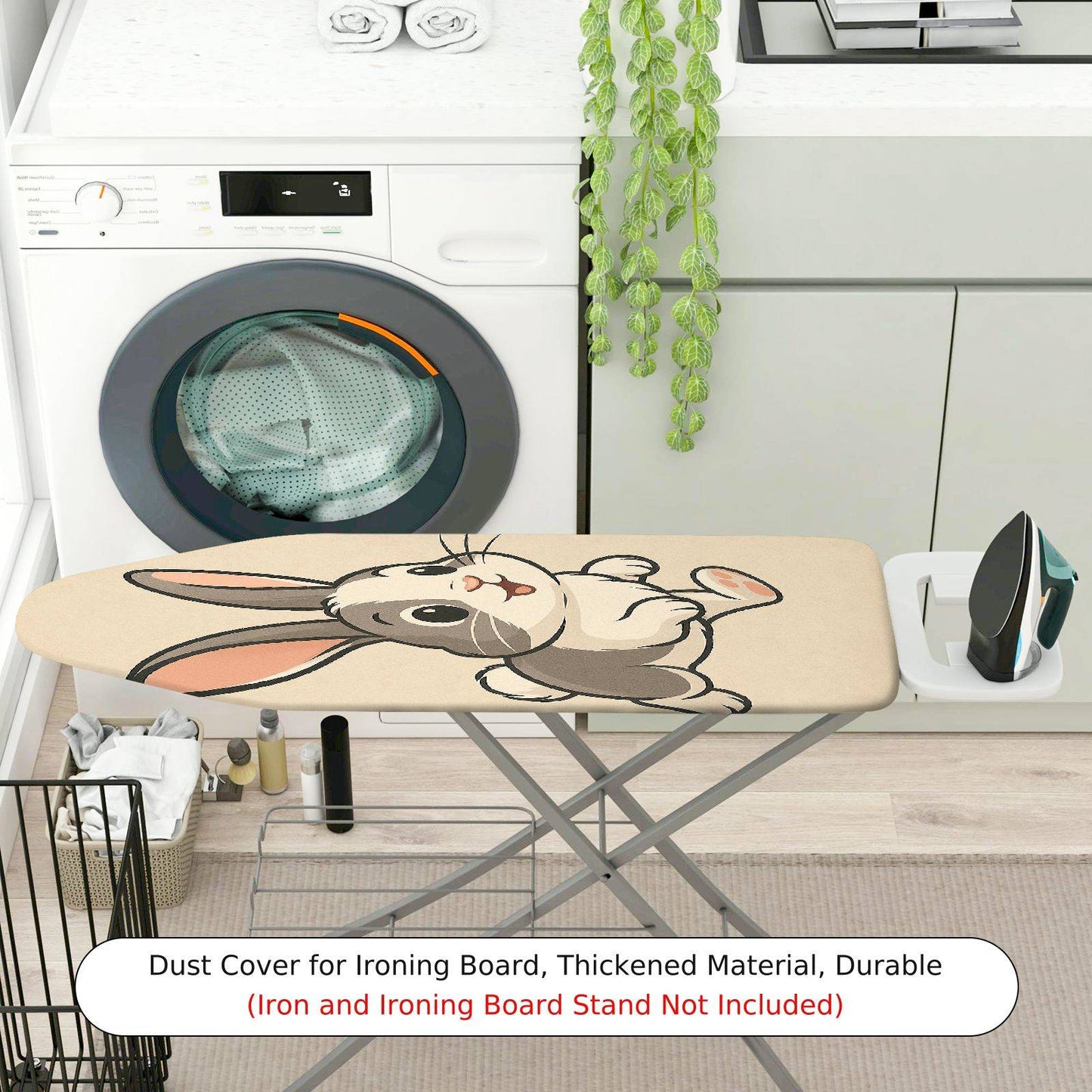1-Piece Rabbit  Cute  Ironing Board Cover, Universal Size, Without Board