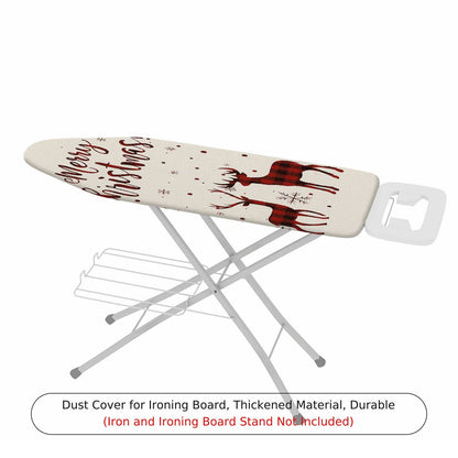 1-Piece Christmas Reindeer Snowflakes  Ironing Board Cover, Universal Size, Without Board
