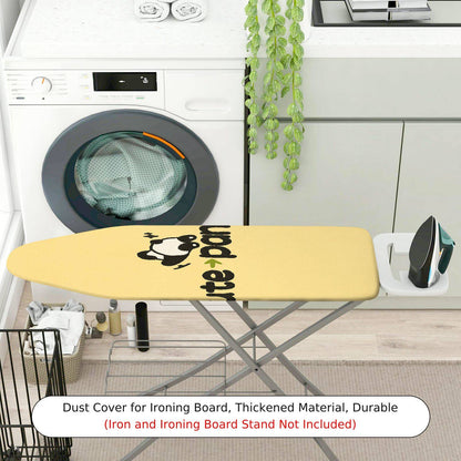 1-Piece Cute Panda Yellow  Ironing Board Cover, Universal Size, Without Board