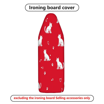 1-Piece Cat Paw Red Cute  Ironing Board Cover, Universal Size, Without Board