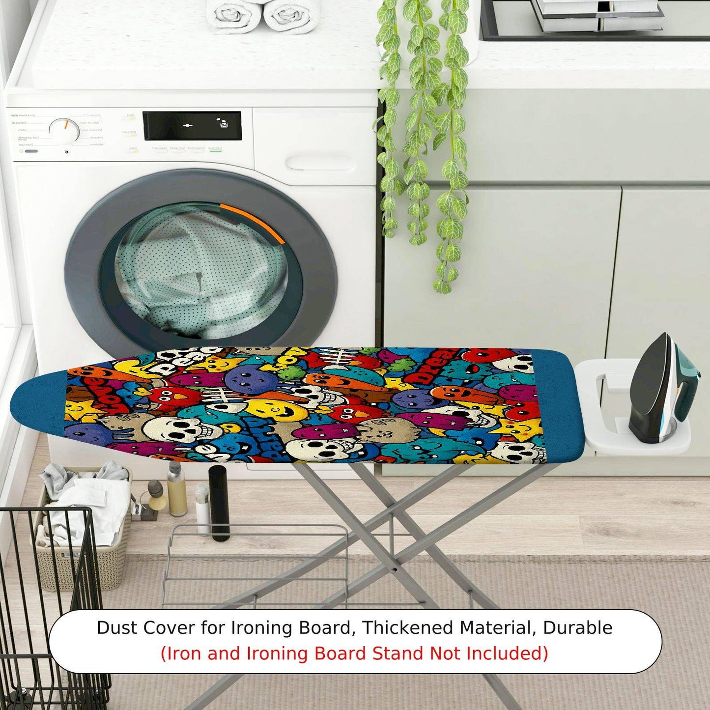 1-Piece Colorful Fun  Ironing Board Cover, Universal Size, Without Board
