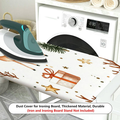 1-Piece Christmas Deer Tree Gift  Ironing Board Cover, Universal Size, Without Board
