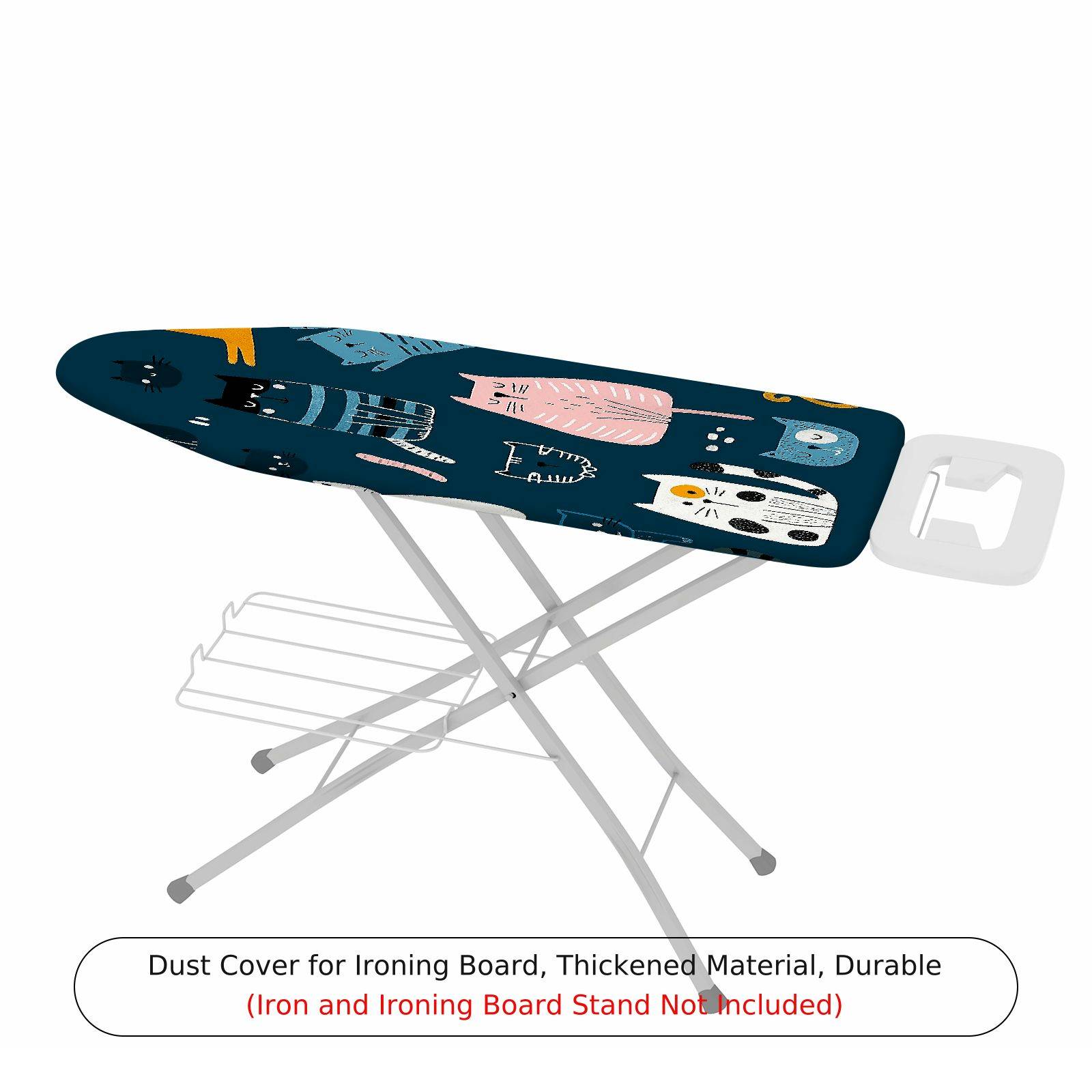 1-Piece Cat Design Fun  Animal  Ironing Board Cover, Universal Size, Without Board