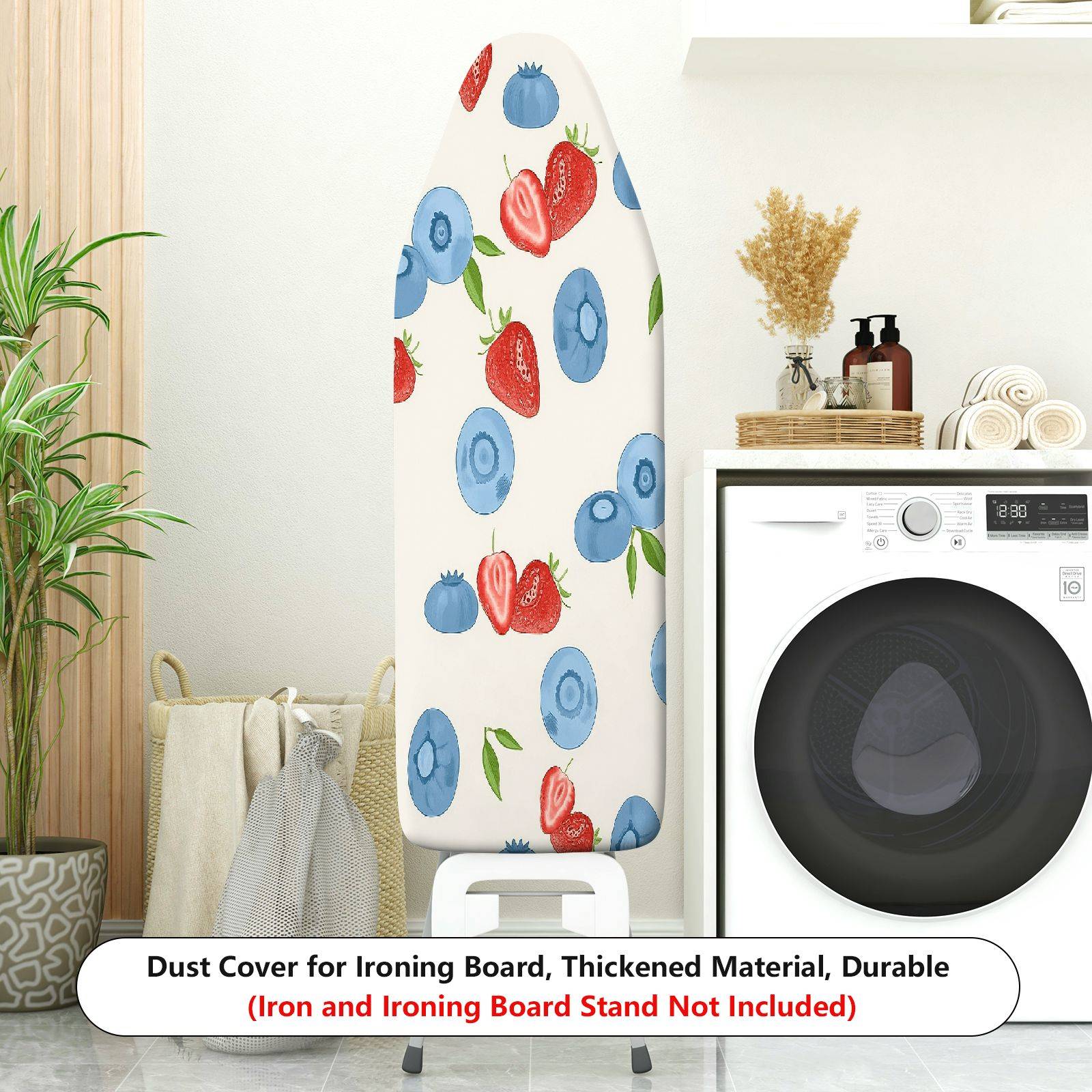 1-Piece Fruit Pattern Strawberry Blueberry Cute  Ironing Board Cover, Universal Size, Without Board