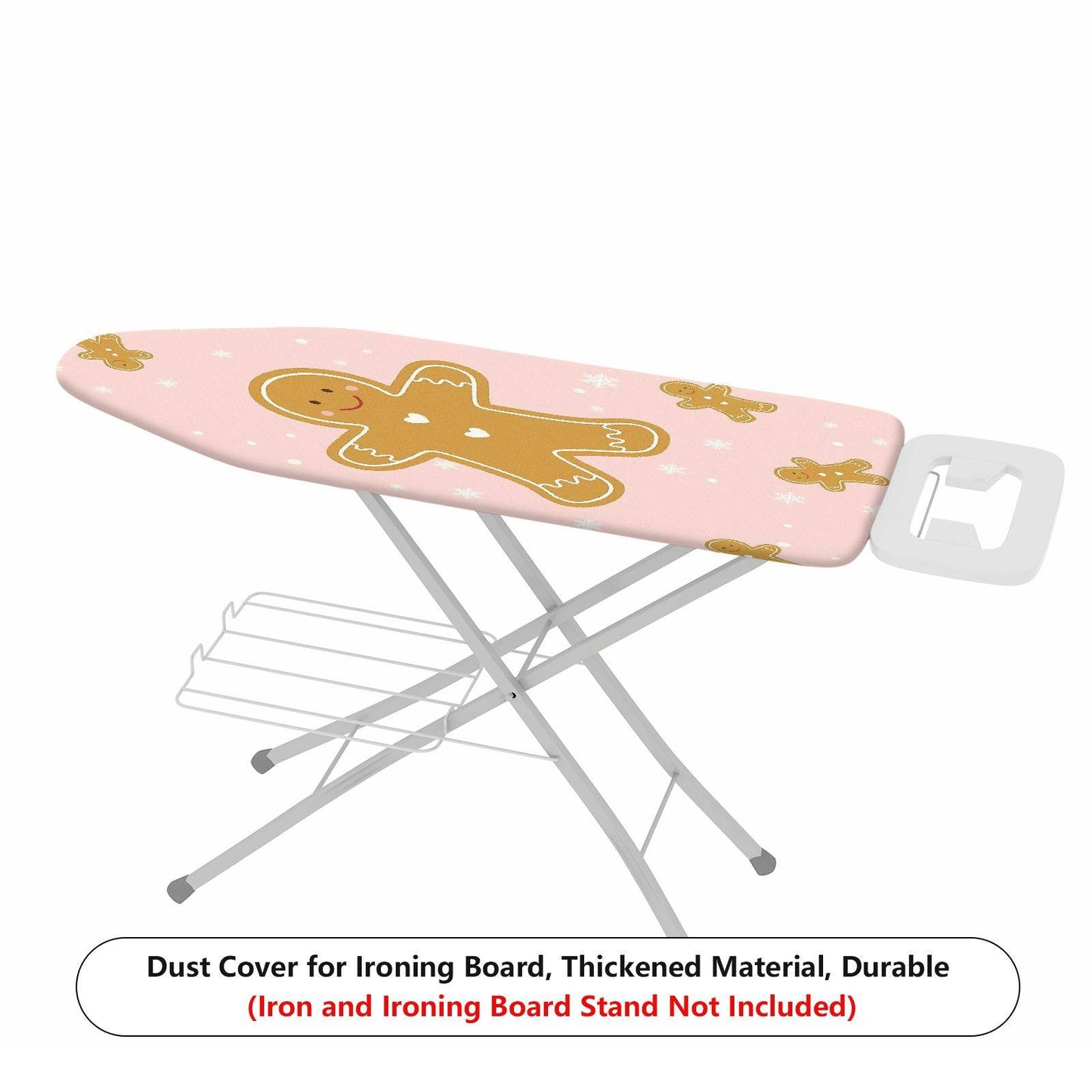 1-Piece Christmas Gingerbread Snowflake  Ironing Board Cover, Universal Size, Without Board