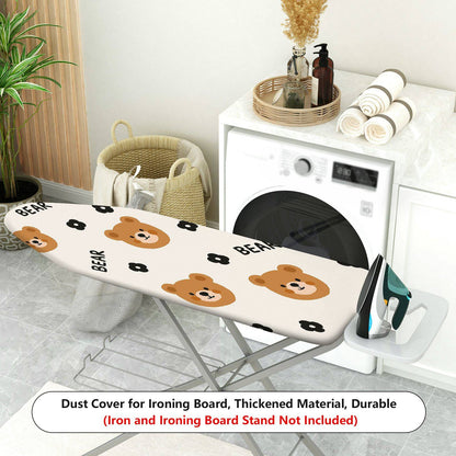 1-Piece Bear Floral Cute  Ironing Board Cover, Universal Size, Without Board