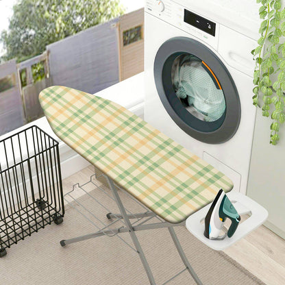1-Piece Checkered Plaid Pattern Green  Ironing Board Cover, Universal Size, Without Board