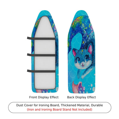 1-Piece Cute Blue  Cat  Ironing Board Cover, Universal Size, Without Board