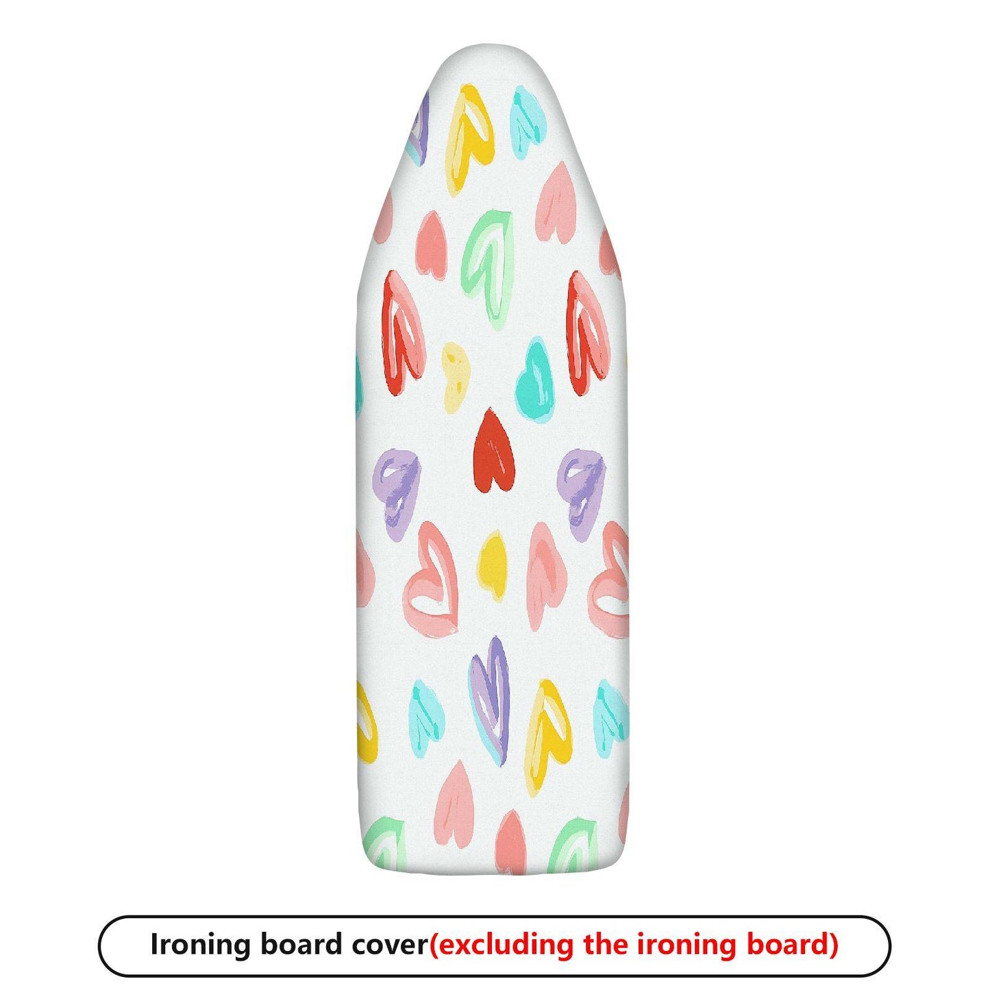 1-Piece Heart Colorful Pattern Fun  Ironing Board Cover, Universal Size, Without Board