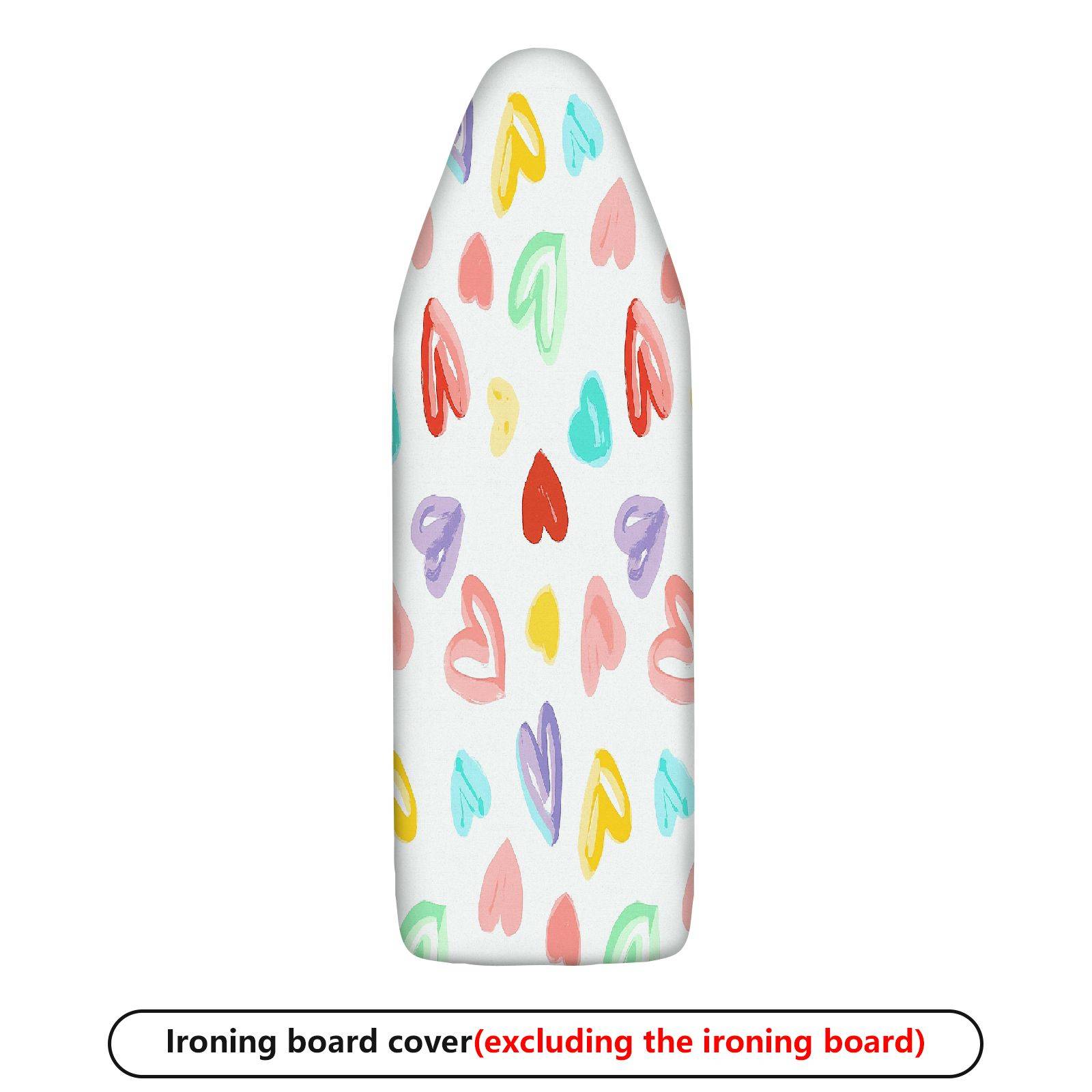 1-Piece Heart Colorful Pattern Fun  Ironing Board Cover, Universal Size, Without Board