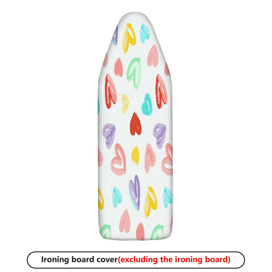 1-Piece Heart Colorful Pattern Fun  Ironing Board Cover, Universal Size, Without Board