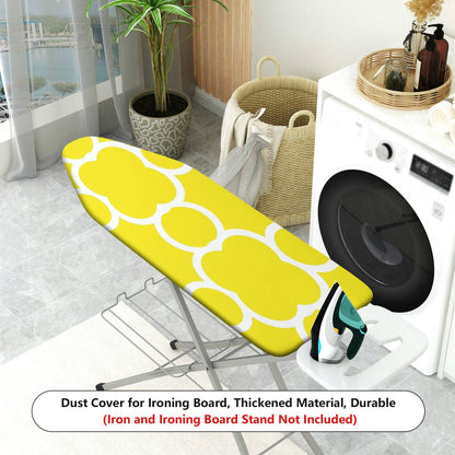 1-Piece Yellow Floral Pattern Style Decorative  Ironing Board Cover, Universal Size, Without Board